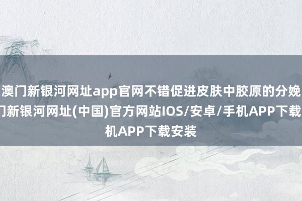 澳门新银河网址app官网不错促进皮肤中胶原的分娩-澳门新银河网址(中国)官方网站IOS/安卓/手机APP下载安装