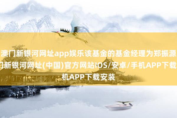 澳门新银河网址app娱乐该基金的基金经理为郑振源-澳门新银河网址(中国)官方网站IOS/安卓/手机APP下载安装