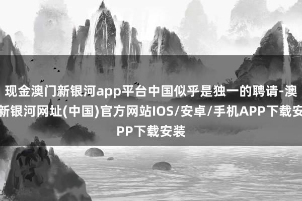 现金澳门新银河app平台中国似乎是独一的聘请-澳门新银河网址(中国)官方网站IOS/安卓/手机APP下载安装