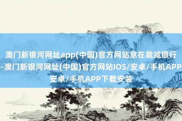 澳门新银河网址app(中国)官方网站意在裁减银行欠债本钱-澳门新银河网址(中国)官方网站IOS/安卓/手机APP下载安装