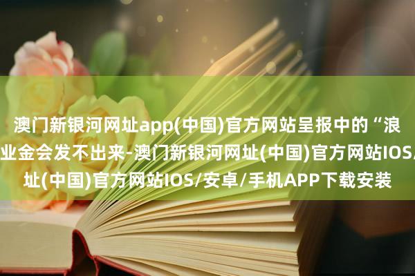 澳门新银河网址app(中国)官方网站呈报中的“浪掷”说法并不料味着待业金会发不出来-澳门新银河网址(中国)官方网站IOS/安卓/手机APP下载安装